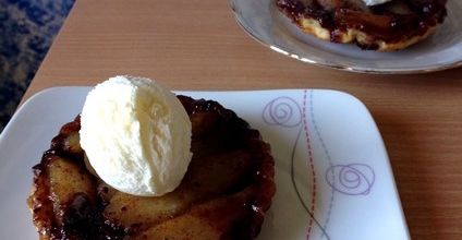 Tarte tatin poire chocolat