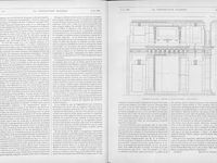 L'article de la Construction Moderne évoquant l'hôtel de Beauvais, publié du 8 au 22 mai 1886. Comparer les caves restaurées avec la reconstitution dessinée.