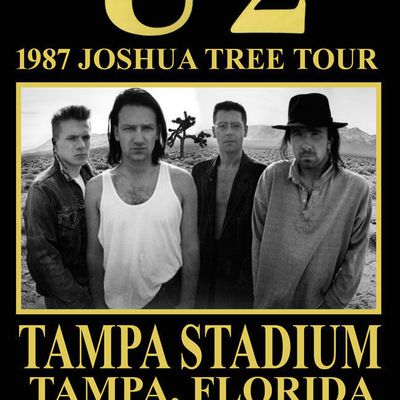 U2 -Affiche concert -Tampa USA 05/12/1987