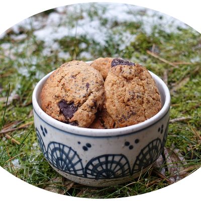 Cookies au citron, pavot & chocolat noir 