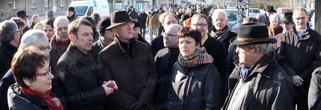 Inauguration de l'esplanade Jean Moulin à Thionville