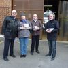 Distribution de tracts au marché des Amandiers à Gagny