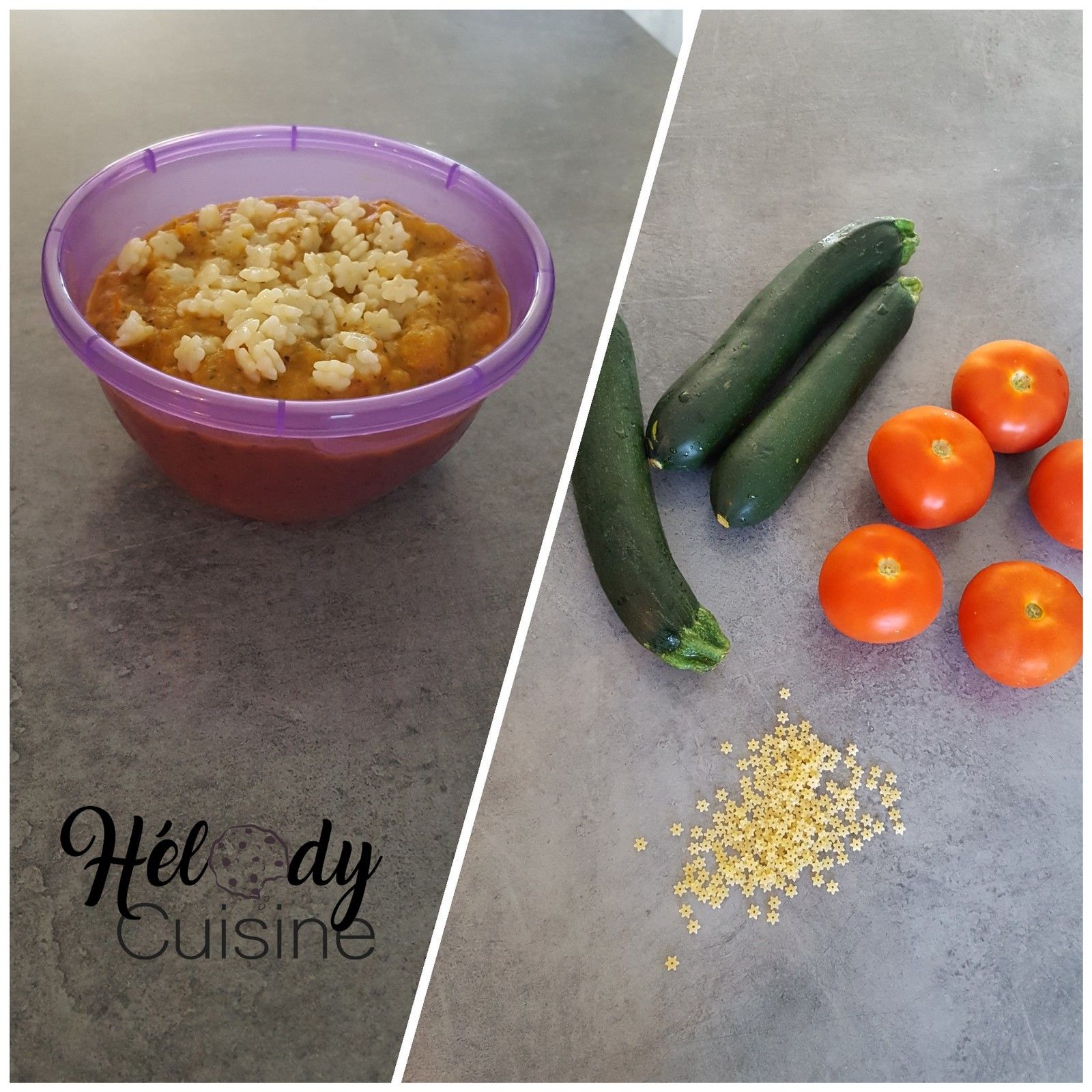 Repas Du Soir Pour Bebe Aux Courgettes Tomates Et Pates Etoiles Elodie Cuisine Pour Vous Partager Sa Passion