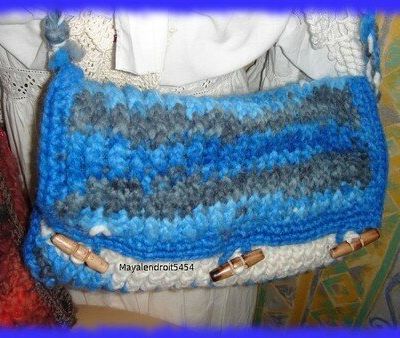 les sacs de laine au tricotin/knifty