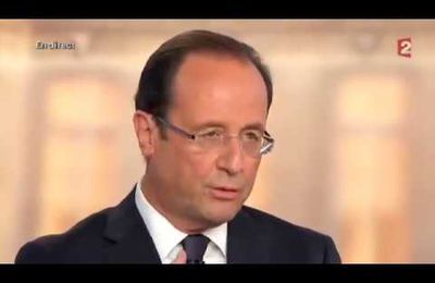 Hollande : "Moi président de la République..."