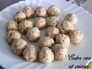 Boulettes (ou paupiettes) de ricotta au Grana Padano