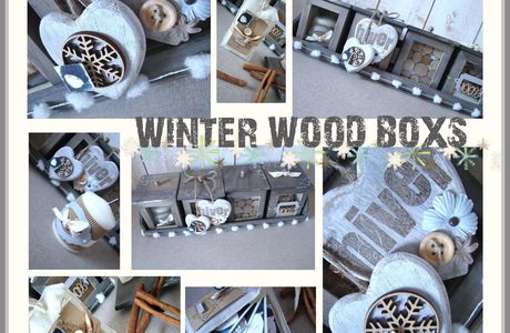 Nouveau Kitscrap - Winter Wood Boxs