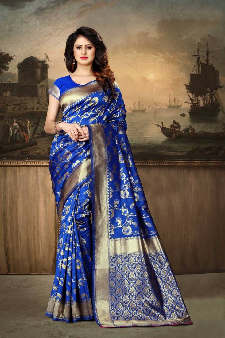 Royal Blue Sarees