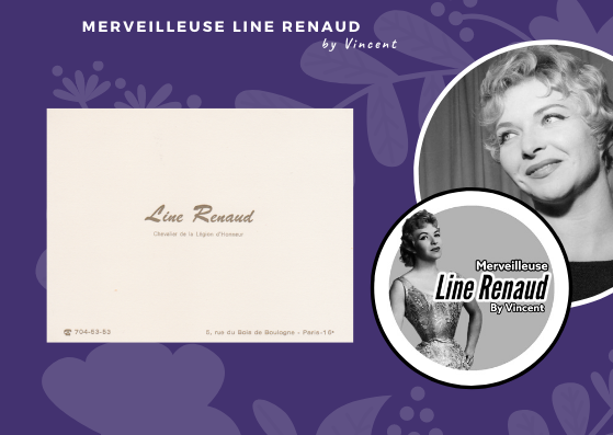 DOCUMENTS: Carte de Visite de Line Renaud