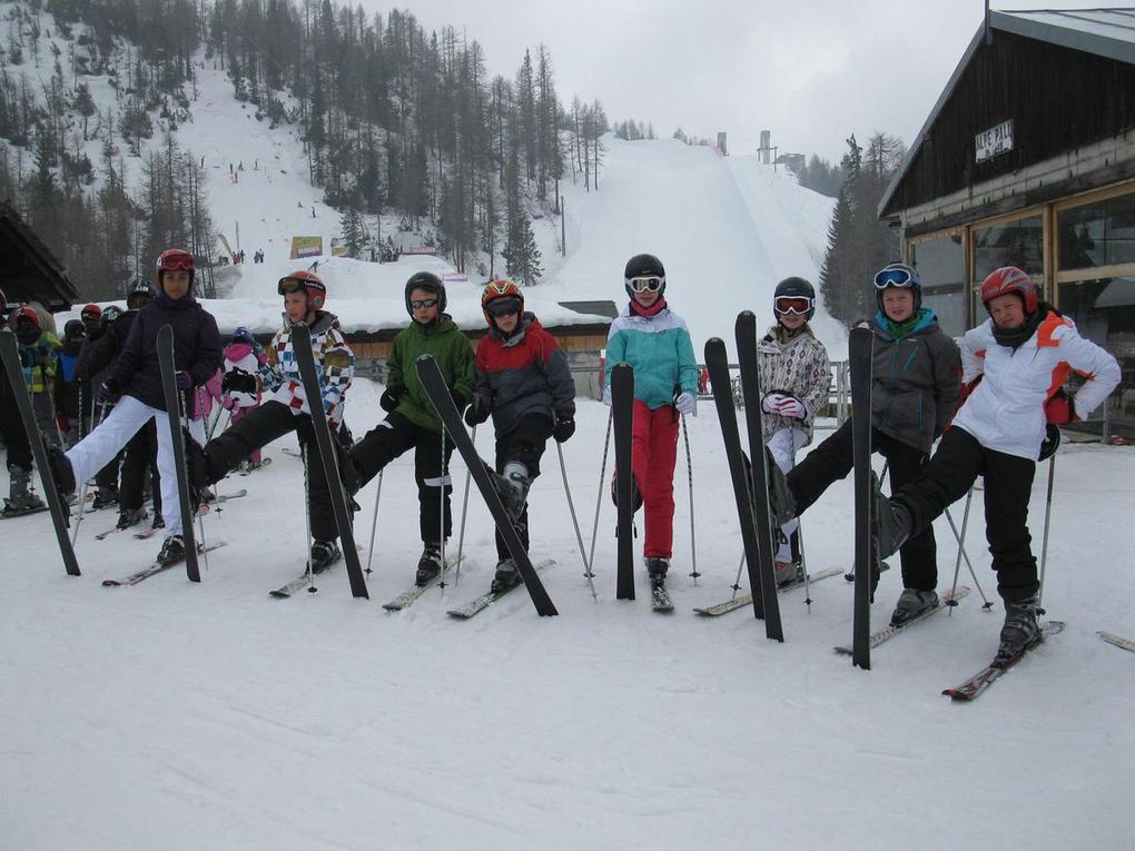 Nos skieurs en haut des pistes...