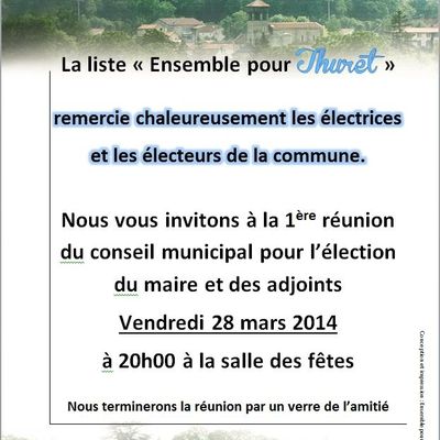 Election du maire et des adjoints