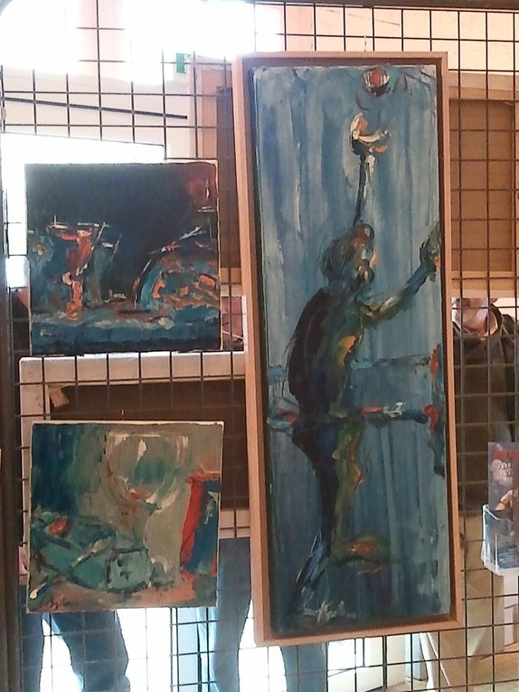 expo peinture à la salle de la mairie de TABANAC