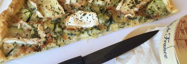 Tarte salée courgette camembert 