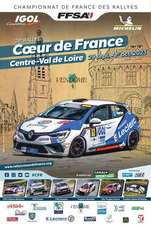 Calendrier du championnat de France des rallyes 2023
