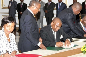 Signature du Mémorandum d'entente entre l'Angola, l'Afrique du Sud et la RDCongo