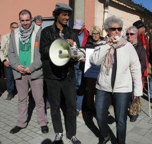 Les militants pour le droit d'asile battent le pavé à Varennes Sur Allier