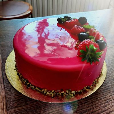 ENTREMETS FRAISE DES BOIS et ENTREMETS PASSION...