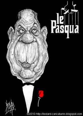 Caricatures de Corse : Charles Pasqua