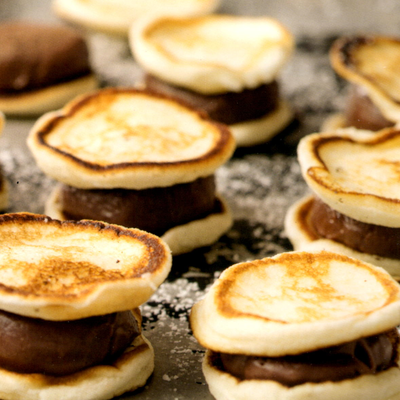 Pancakes en macarons