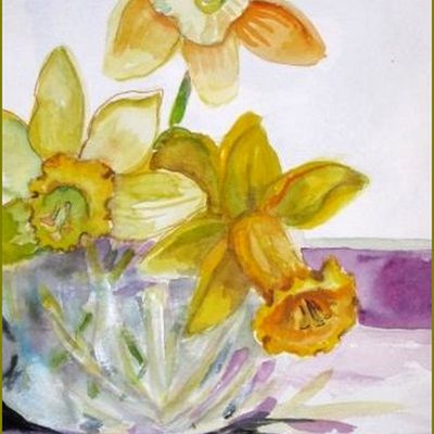 Les fleurs par les grands peintres - Delilah Smith -  jonquilles