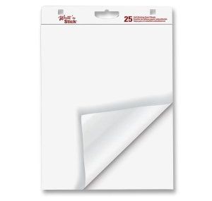 Cheapers Adams Write’n Stick Easel Pad, 20 x 23 Inches, 25 Sheets, White, 6 Pads Per Carton (WSP20232) SalePrices