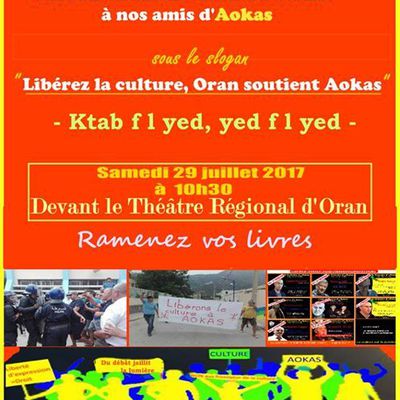Elan de solidarité à Oran avec  Aokas