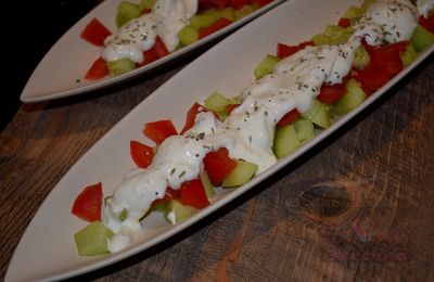 Salade de Concombre & Tomate façon Tzatziki