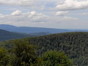 Le mont St Odile avec Virginie