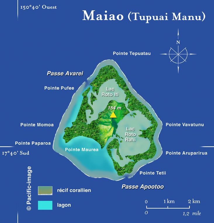 Cartes des différents archipels de la Polynésie.