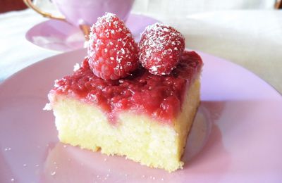 Gâteau à la framboise