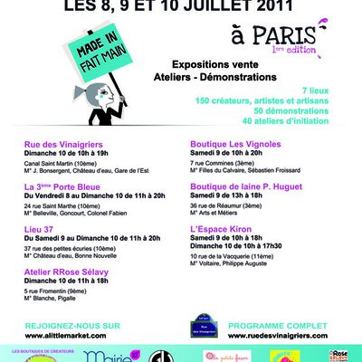 Première Journée du fait main : le plus grand rendez-vous français autour de la création
