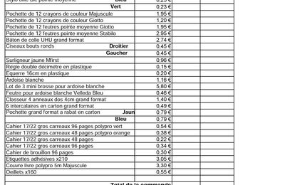 Liste scolaires