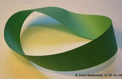   Méditation - Fascinant ruban de Möbius : mécanisme d'autorégulation, ''fusion'' des contraires - course en sens contraire.  Lien : Möbius strip.jpg David Benbennick