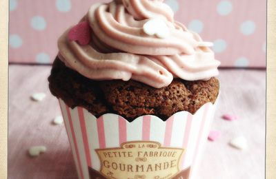 Cupcakes chocolat framboise.
