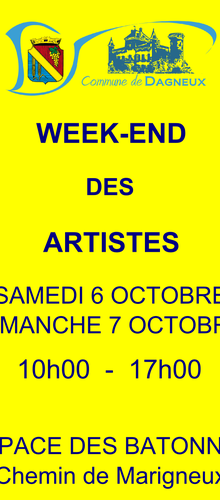 Week-end des Artistes à Dagneux les 6 et 7 octobre