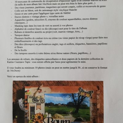 Atelier de samedi 13 avril 2019