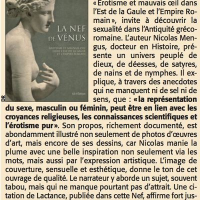 A propos de la "Nef de Vénus" - CR paru dans "L'Ami hebdo" du 24.3.2019