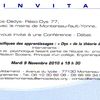 Conférence mardi 9 novembre 2010