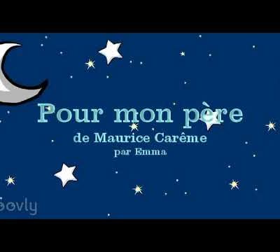 Pour mon père de Maurice Carême...