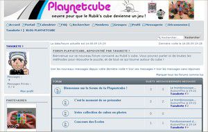 Lancement du forum Rubik's cube Playnetcube