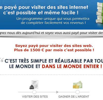 Soyez payé pour visiter des sites web