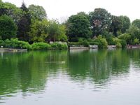 Les paysage du bord du lac d'Enghien