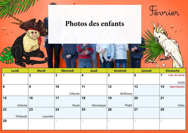 Calendrier &amp; Carte de voeux