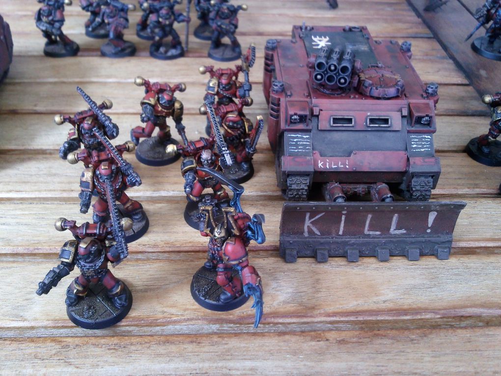 Mon armée de Space Marines du Chaos (3000 points à ce jour)