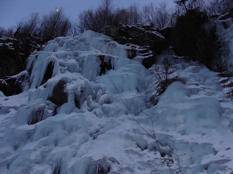 Sortie cascade de glace