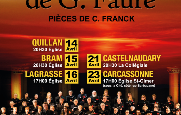 Les concerts du Choeur de l'Aude commencent ce soir, vendredi 14 avril 2023