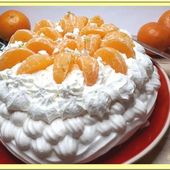 Pavlova aux mandarines