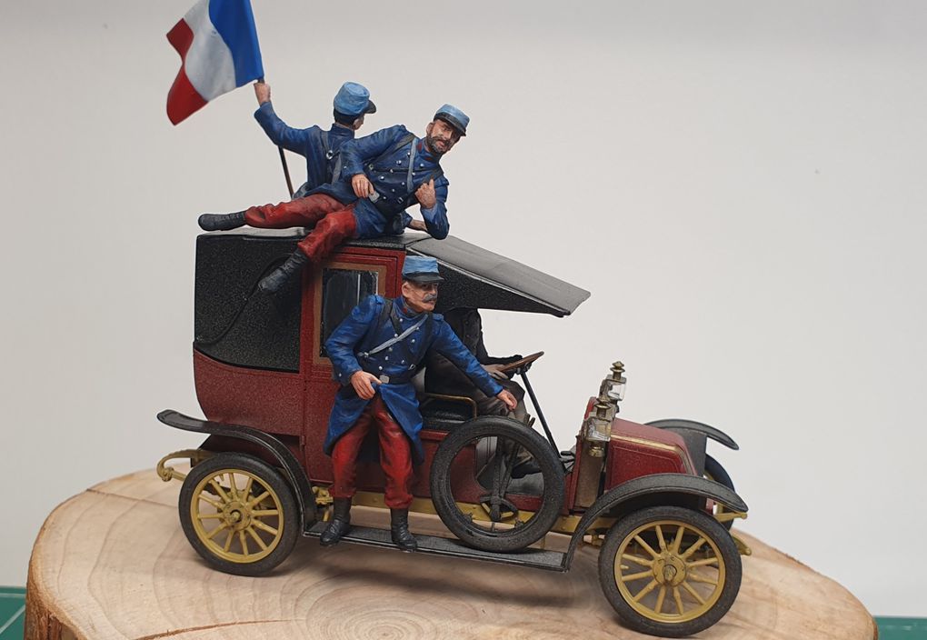 suite des personnages pour le futur diorama "Taxi de la Marne"