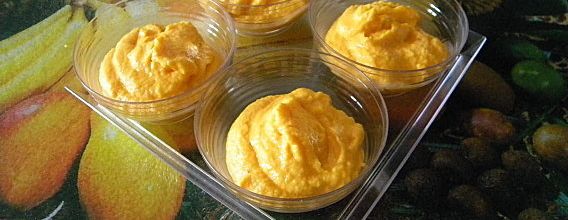 Verrines de mousse de carottes