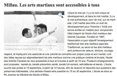 Article La Depêche du Midi 12/09/2012
